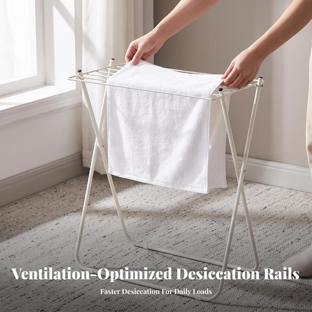 Clothes Desiccating Rack | Compact Design, Freestanding, Foldable