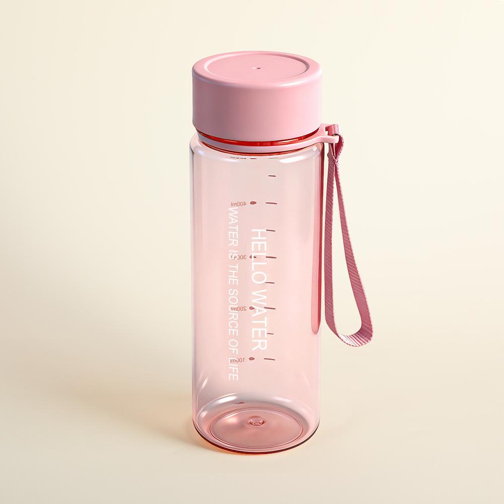 Water Bottle High Value Simple Transparent Plastic Water Cup with Tea Partition Leak-proof Sports Water Cup Student Portable Portable Cup