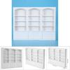ZK401:12 Doll House Accessories Mini Bookshelf Display Cabinet Bookcase Furniture Toy White
