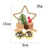 Christmas trinkets holiday atmosphere Christmas tree pentagram bow bell snowball DIY pendant