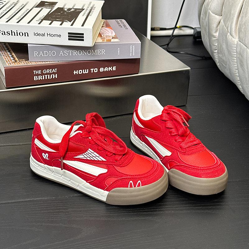 

-Board shoes summer new lightweight platform versatile casual shoes classic retro women 40 красный