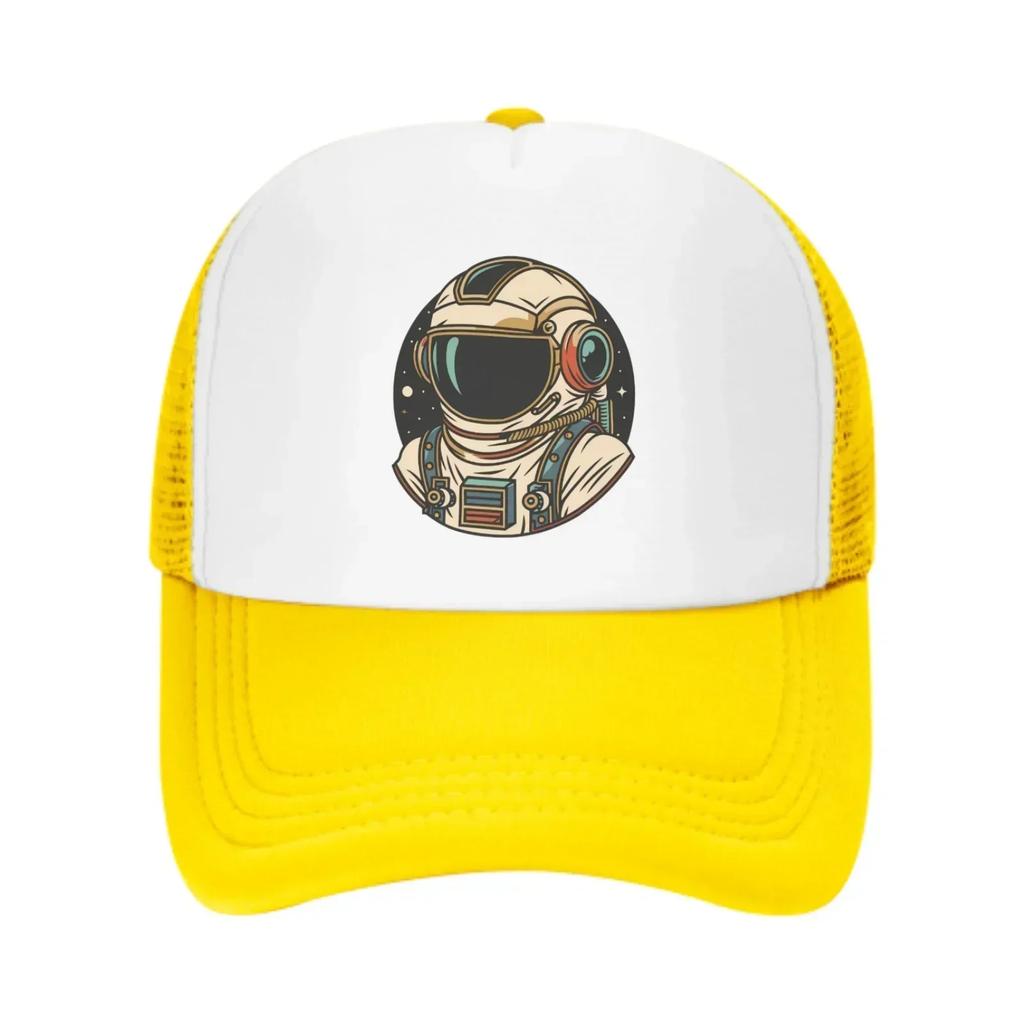 SpaceUnisex Mesh Trucker Hats for Unisex Women Adjustable Casual Fashion Baseball Caps for Outdoor Activities