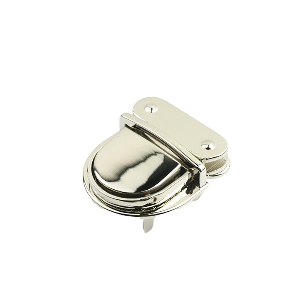 

Universal Metal Handbag Snap Clasp Backpack Hardware Crossbody Pouch Accessories Buckle Removable Portable Wallet Lock silver