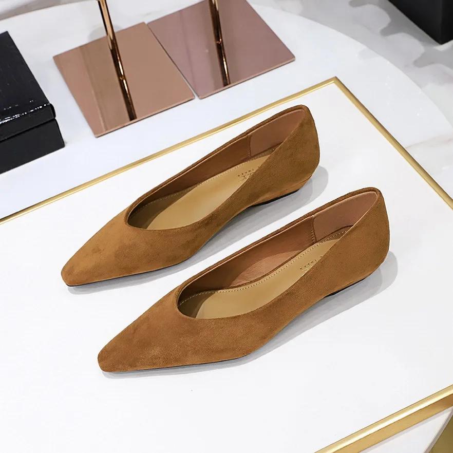 BIGTREE  Spring Comfort Wedges Heel Pointed Toe Women Pumps Fashion Elegant Ladies Work Party Women Shoes Zaptos Mujer