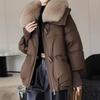 Winter Down Jacket Women Thickened Fur Collar Short Cotton Padded Coat Parkas Windbreaker Winter Clothes For Women