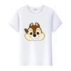 Casual Cartoon Chip 'n' Dale Graphic t-shirt Summer Blouses White Tees Clothes Y2K Tshirt Oversized Tops Unisex