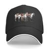 Illustrated Horse Canvas Wall Art Hip Hop Hat Fashion Outdoor Sports Sandwich Baseball Cap
