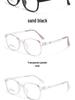 Trendy TR90 Oval Ultra-Light Transparent Glasses Frame for Teens - Myopia Compatible