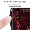 For Oppo A5x 4G/5G Case Marble Pattern Tempered Glass+PC+TPU Protective Phone Cover