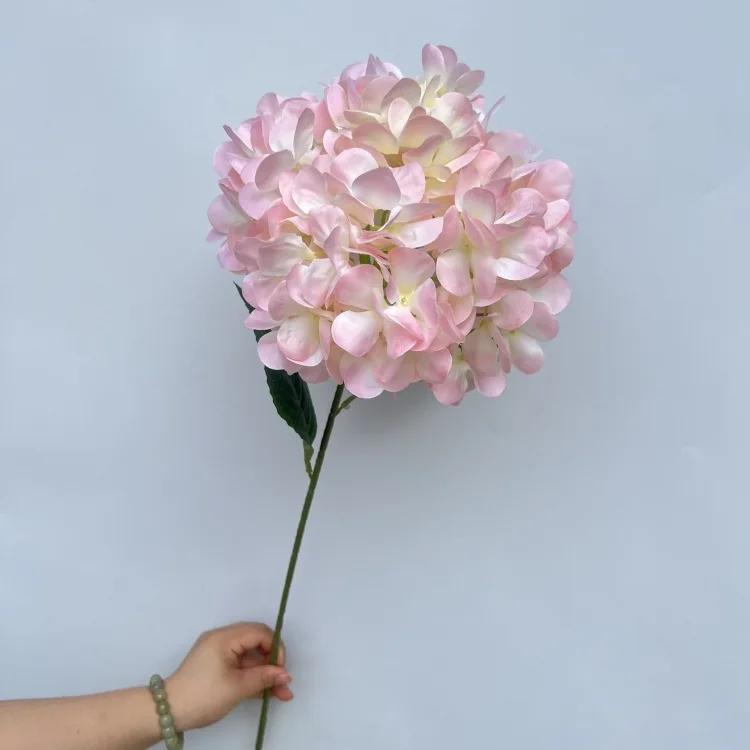 Large Hydrangea Artificial Flowers 135 Pieces Fake Flower Stems Candy Color Series for Wedding Floral Decoration