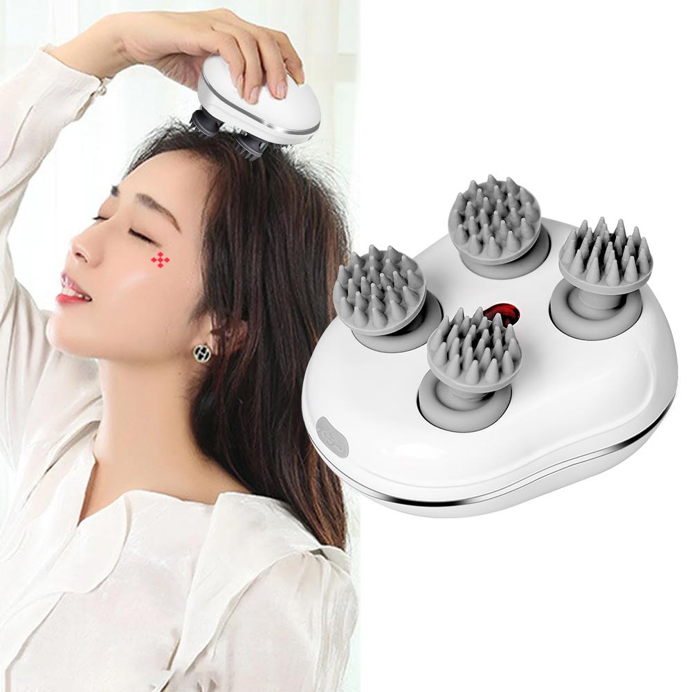 Electric Scalp Head Massager Kneading Vibrating Massage Relax Shoulder Neck Leg Arm Deep Tissue Massage Cat Pet Massager