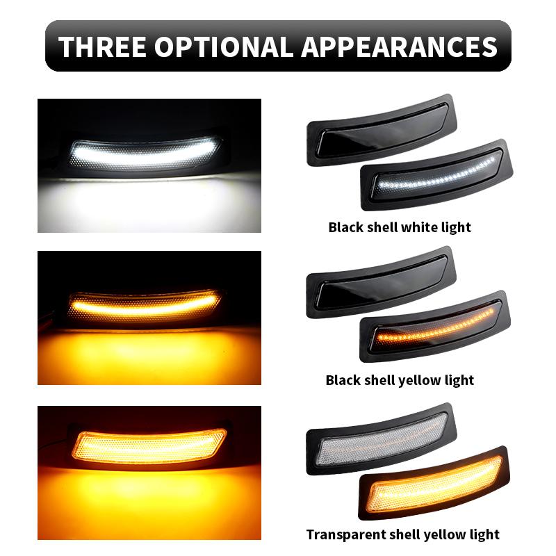For BMW 3Series F30 F31 LCI 2016-2019 4Series F32 F33 F36 2014-2020 Front Bumper Reflector Lights Led Fender Side Marker Lamps