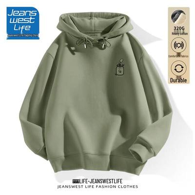 Jeanswest Life Herren Casual Lockerer Kapuzenpullover