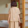 Elegant Chiffon Short-Sleeve Summer Outfit