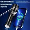 5000LM Ultra Bright Tactical Light Built-in Battery Powerful P70 LED Flashlights Emergency Spotlight Telescopic Zoom Flash Light