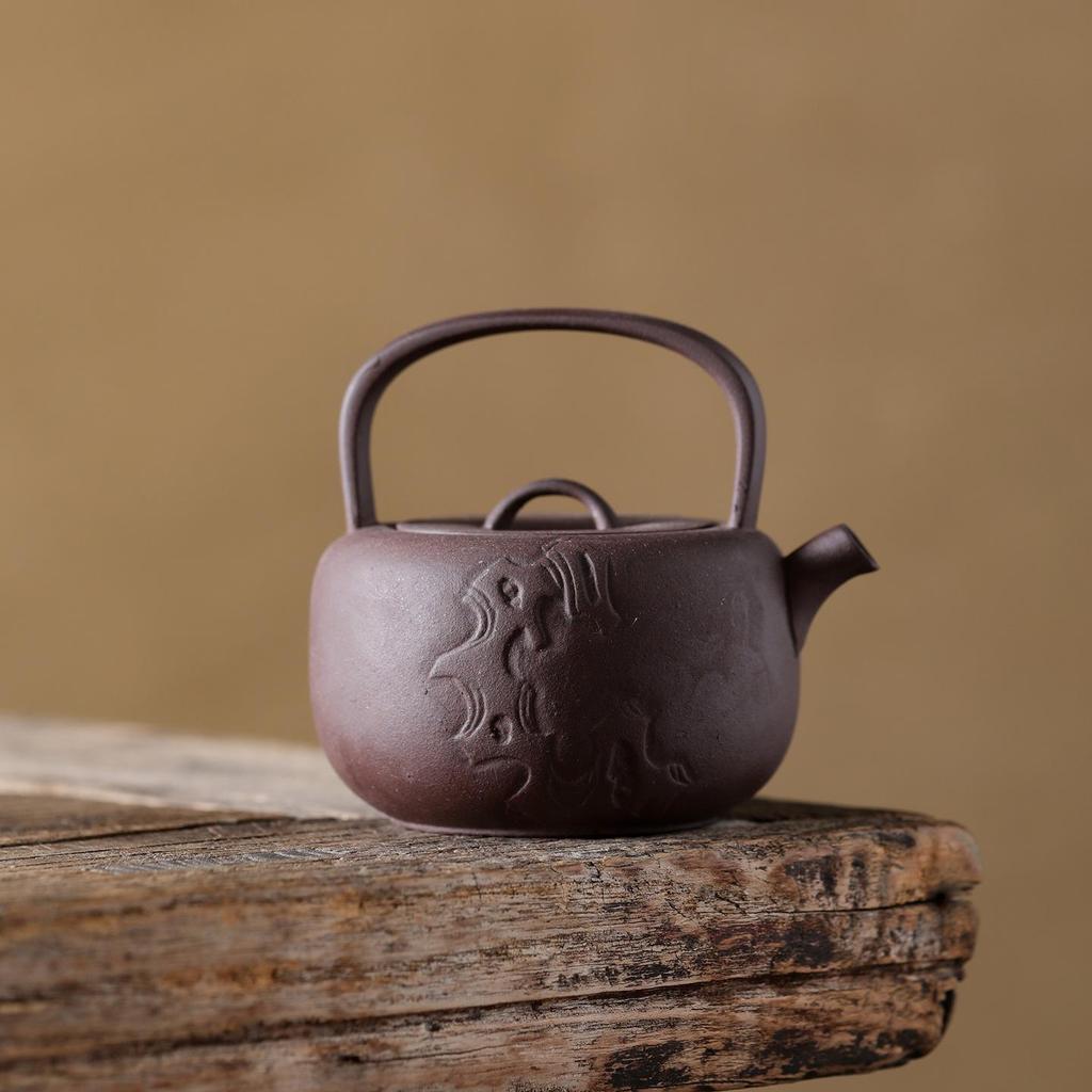 Zequan Purple Clay Ceramic Teapot - Handmade Traditional Gongfu Tea Set for Home Use