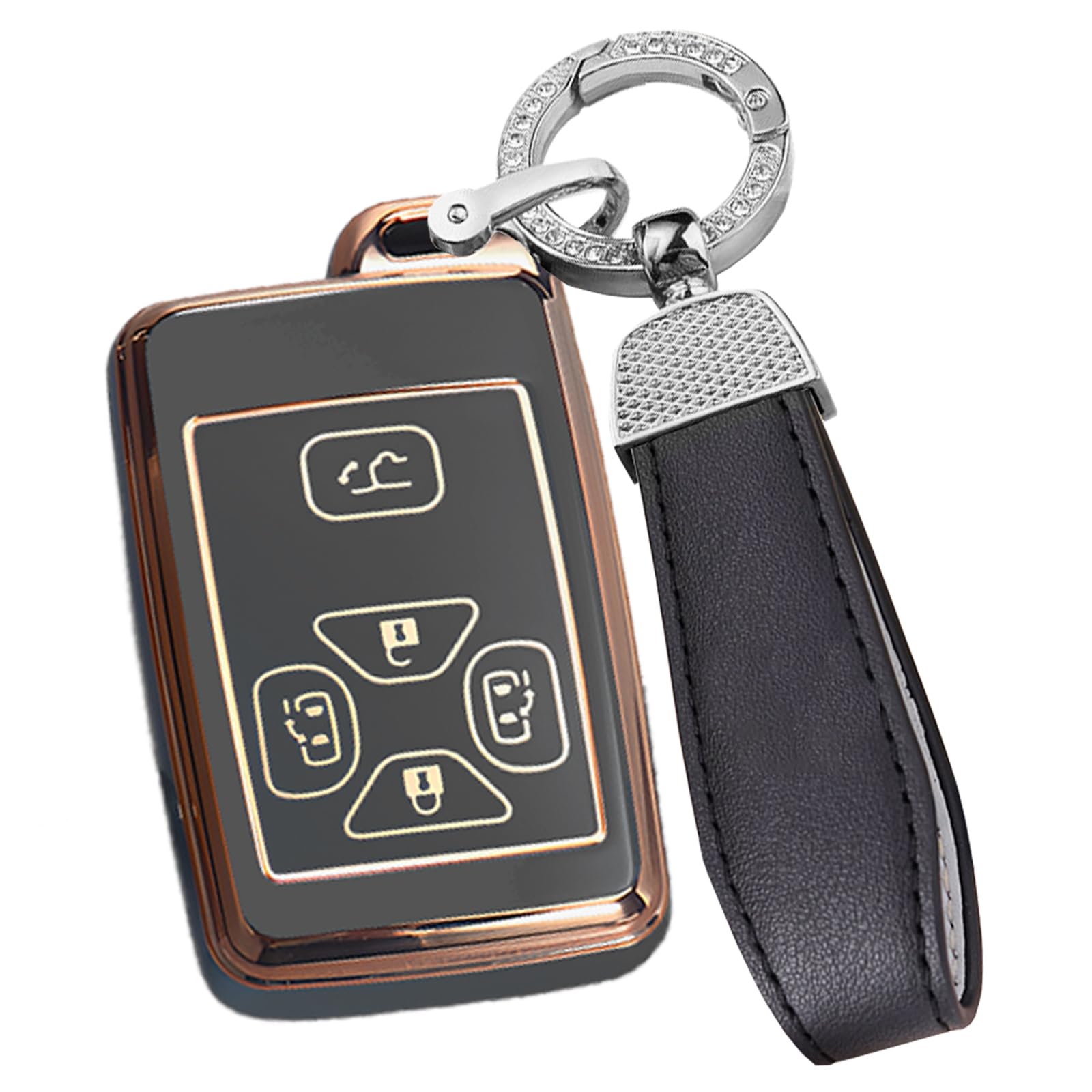 

Чехол для смарт-ключа Toyota, держатель для ключей, силиконовый материал TPU, совместимый с Toyota Estima Noah Corolla Yaris Corolla RAV4 и т. д.. Аксессуары S