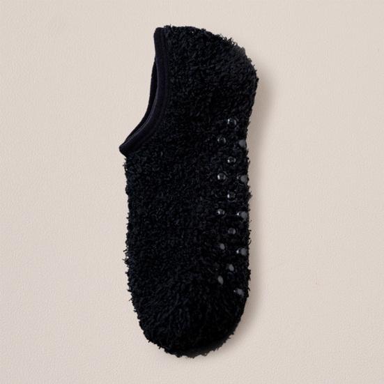 1 Paar Bodensocken Schweißabsorbierend Rutschfest Hochelastische Bündchen Flanellsocken Winter Indoor Warme Knöchelsocken Schuhwerk