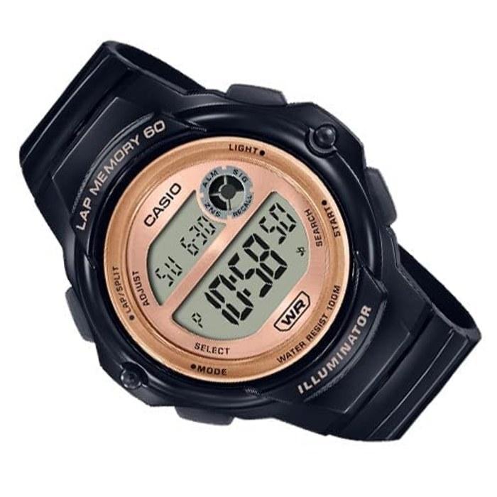 Casio LWS-1200H-1AVDF Women's Digital Watch, Black Resin Strap