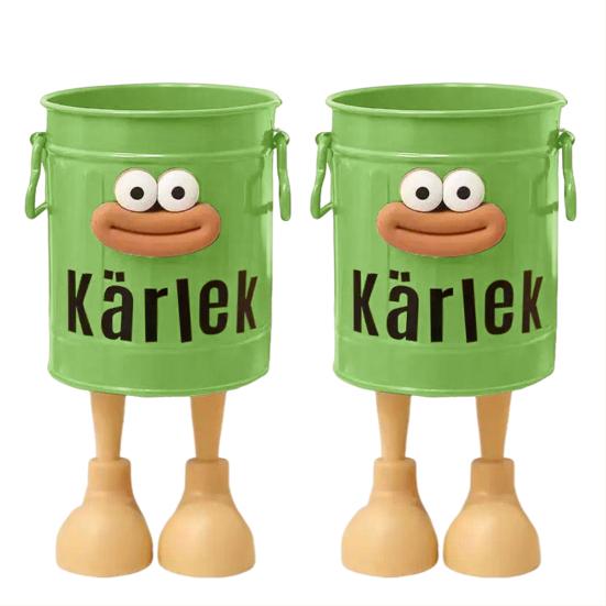 Cartoon Pen Holder Sausage Mouth Storage Bucket Large Capacity Student Desktop Storage Box Desk Organizer for Office Home