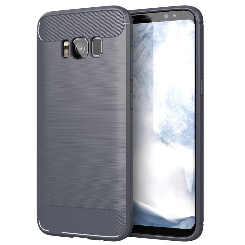 Luxury Carbon Fiber Case for Samsung S8 Galaxy S8 Lite Anti Scratch Shockproof Back Cover for galaxy s8 lite Silicone Case