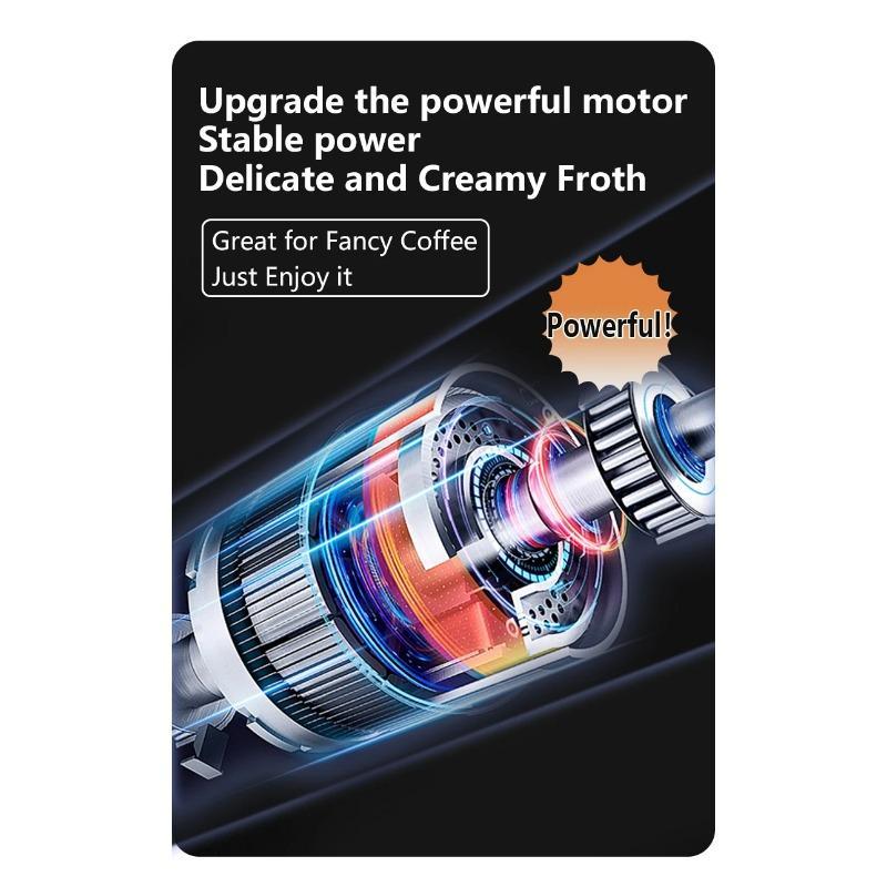 MINI napěňovač mléka USB dobíjecí 3 rychlosti Pěnový kávovar Mixér na šlehání kávy Elektrická rukojeť Mixér Šlehač vajec Šlehač na vejce Nástroje pro vaření za tepla