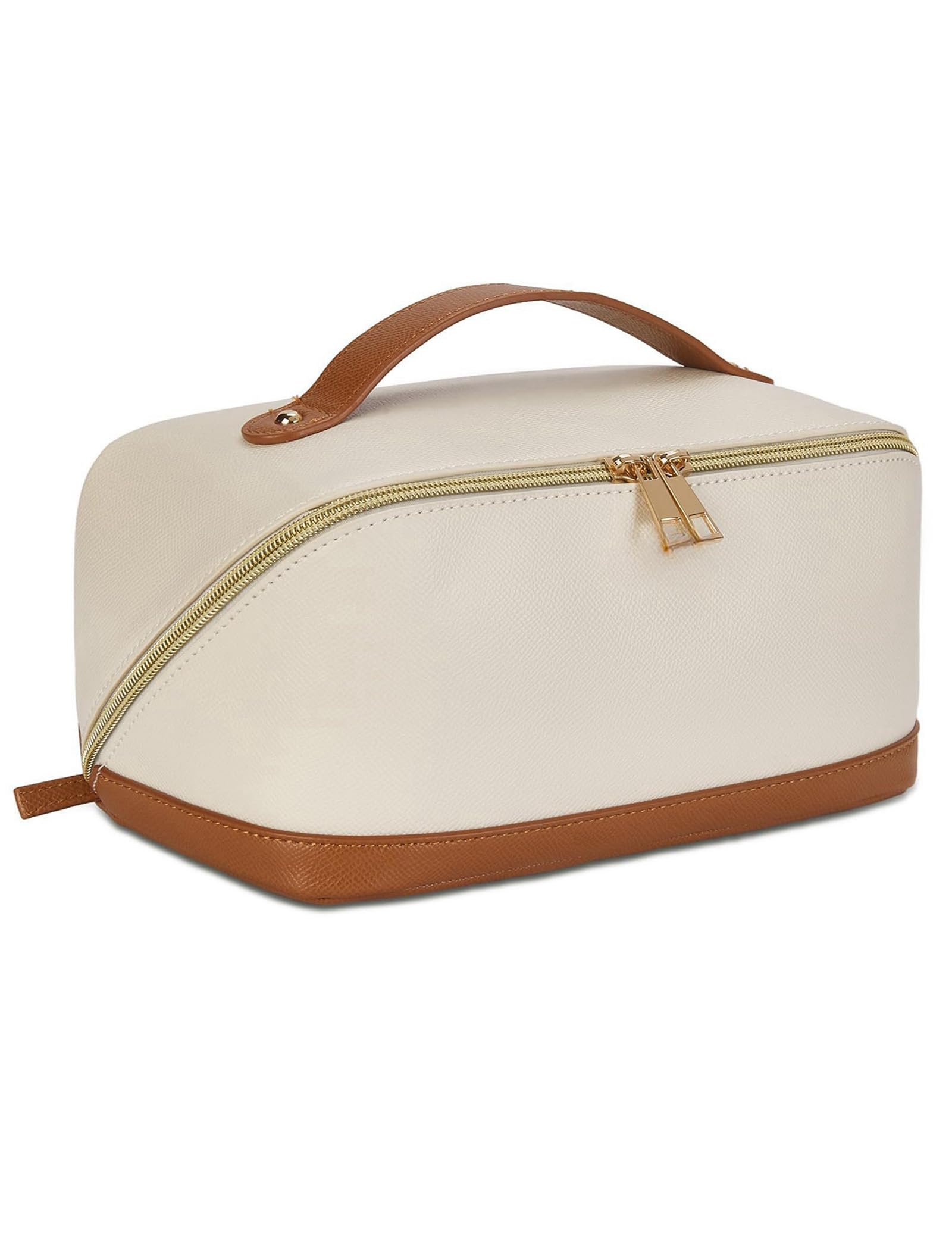 

Косметичка большой вместимости для хранения косметики и мелких предметов, бархатная, портативная, для хранения мелких предметов, милый подарок на день для женщин, косметичка, косметичка, материал, белый