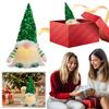 Lighted Dwarf Ornaments Santa Claus Plush Rudolph Doll Glowing Gnome Christmas Faceless Doll for Christmas Decorations
