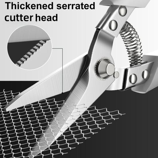 Industrial Grade High Carbon Steel Scissors with Ergonomic Handle for Multi-Purpose Cutting