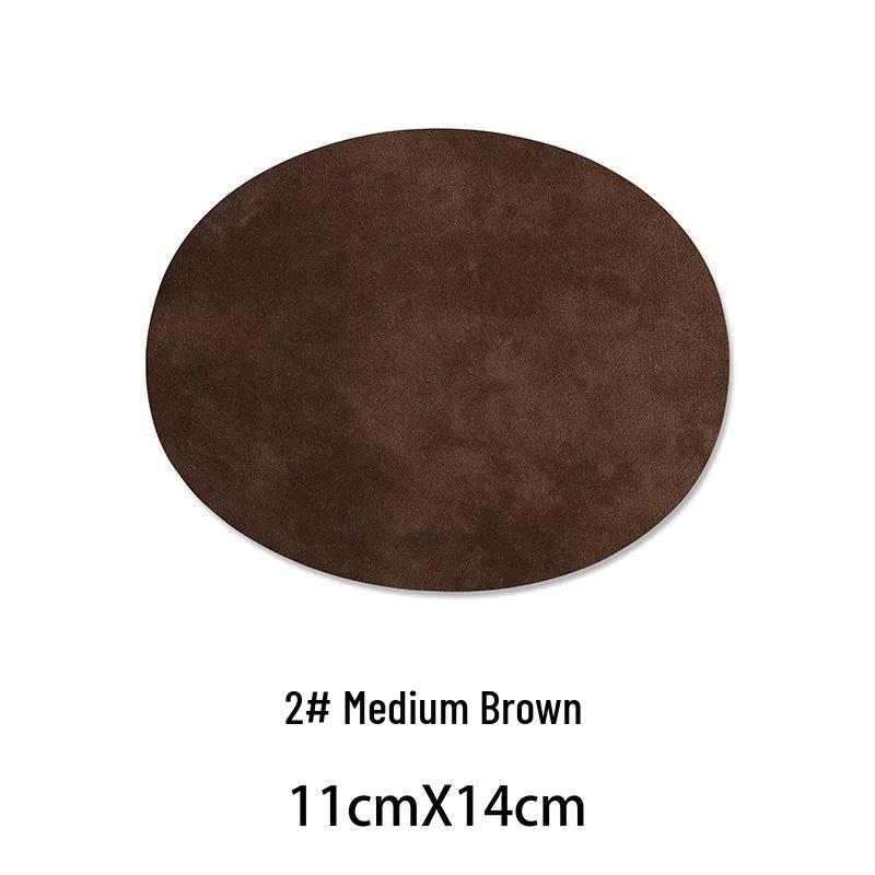 Suede Oval Iron-On Fabric Patch for Elbow and Knee Decoration