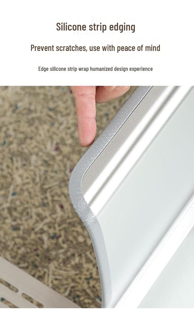 Stainless Steel Extra Large Enclosed Cat Litter Box - Odor & Splash Proof