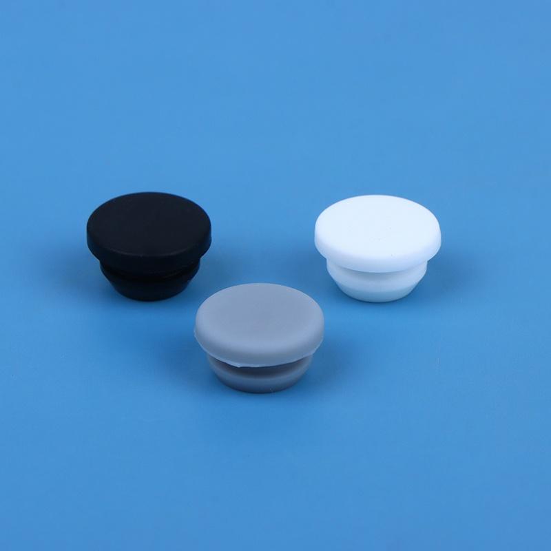 4Pcs Silicone Plug,Rubber Stopper Protective Softness Black 8Mm Buckle Hole Sealing Non-Slip Foot Mat