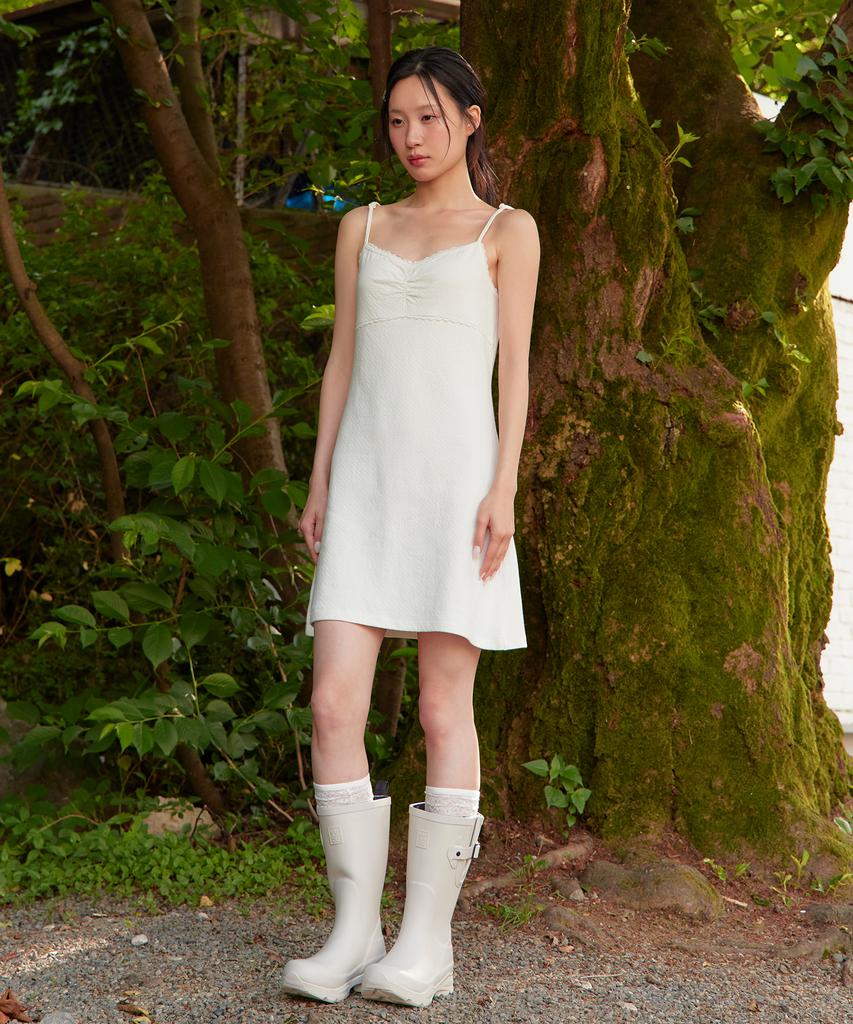 Haebeueoweil Flower Cotton Dress (Wh)