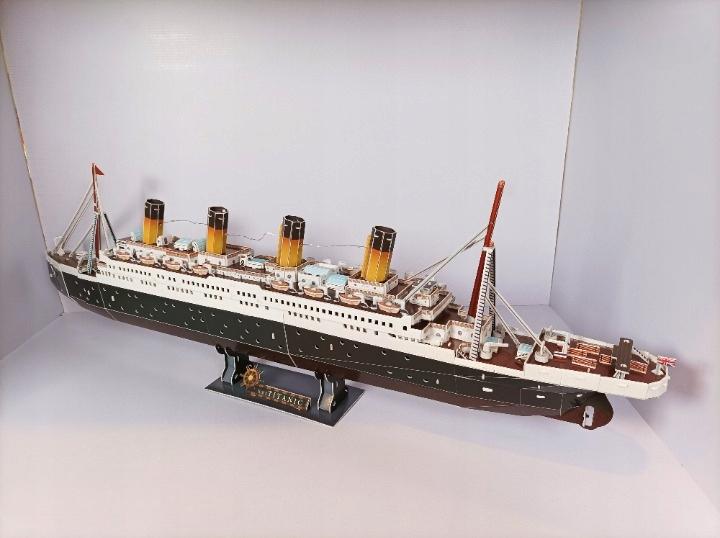 Puzzle 3D Titanic Statek Premium Dla Dzieci I Dorosłych Duży 88Cm 282El.