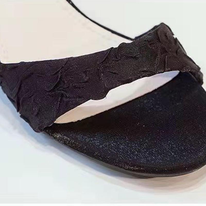 Mid Heel Buckle Strap Female Fashion Sandals Women Shoes Summer High Heels Female Fine Heel 5cm