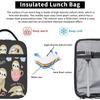 Cute Sloth Insulated Lunch Bag Thermal Lunch Box Tote Cooler Reusable Lunch Pail Outdoors Bento Meal Bag for Women Men