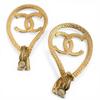 CHANEL COCO Mark teardrop motif 96P Earring gold Women used