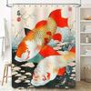 Vibrant Koi Fish Shower Curtain Modern Home Decor With Oriental Artistic Design