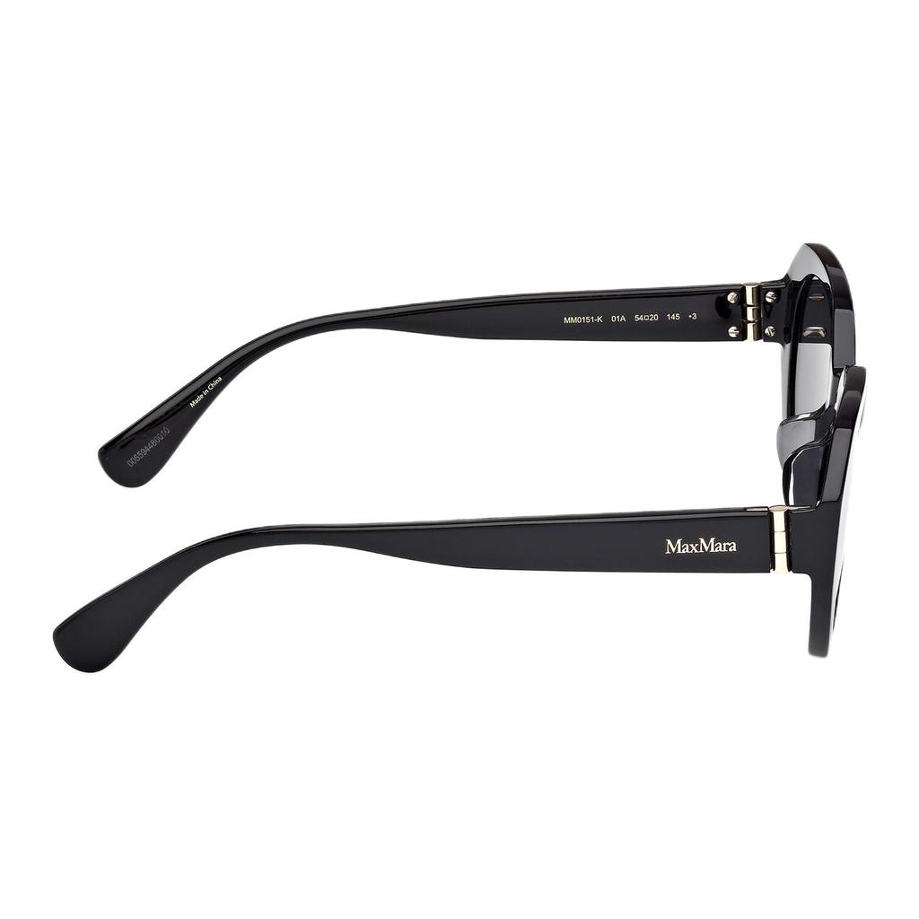 MaxMara Fashion Casual Irregular Frame Sunglasses Unisex Sunglasses Black MM0151K-01A