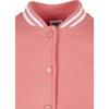 Veste Femme Urban Classics Inset College - Rose/blanc - M