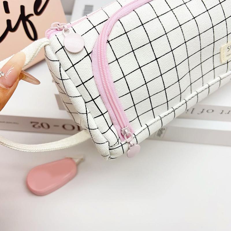 Multi Layer Large Capacity Pencil Pouch Pen Storage Case Kawaii Cute Stationary Bags School Supplies