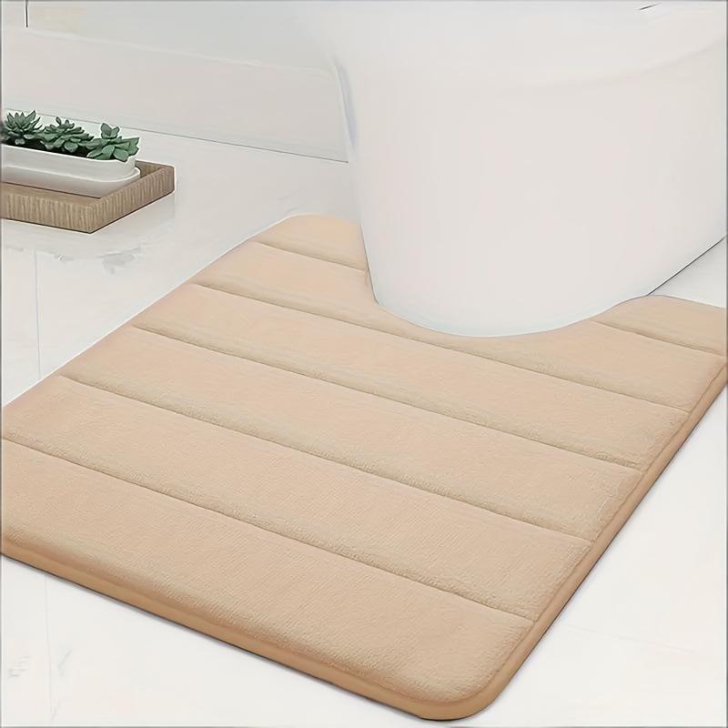 

Memory Foam U-Shaped Toilet Mat Anti-Skid Super Absorbent Bathroom Carpet Bath Mat For Bathroom Decor A3