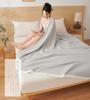 AYO Gauze Blanket, Single, Summer, 4-Layer Gauze, Nap Blanket, Soft, 100% Cotton, Lightweight, Moisture-Wicking, Breathable, Washable, Organic Cotton,