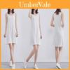Elegant Women Long Cami Stretch Tank Top Sleeveless T Shirt Bodycon Tunic Mini Dress