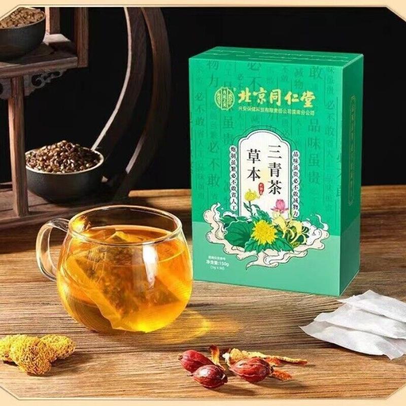 Herbal Three Green Tea Liver Protection for Daily Nourishing Herbal Tea 150g