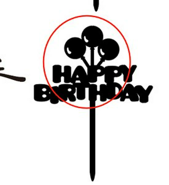 50 Stück Goldene Acryl-Kuchenstecker - Geburtstag, Festival, Muttertagsfeier