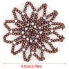Elegant Pearl Crochet Bun Net Elastic Fake Pearl Hair Nets Hair Bun Covers  Hair Accessories