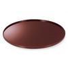 Round Kaiseki Tray with a Bishamonten Design Lacquerware Made In Japan J-kitchens (42cm, 14cm) (Painted Back), (ABS Resin),