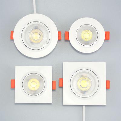 10pcs LED Downlight 5W 7W 9W 12W 3W Angle Adjustable Ceiling Lamp Spotlights Rotating AC220V 110V Indoor Lighting White Color