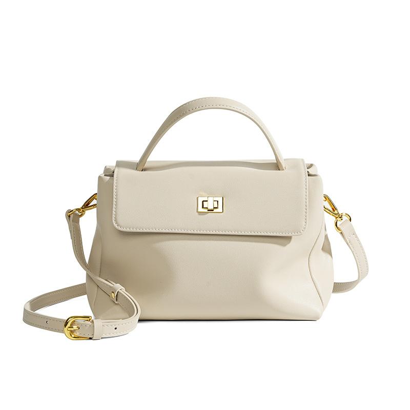 

2025 новая кожаная сумка-ниша, универсальная женская летняя сумка-мессенджер большого объема высокого класса белый